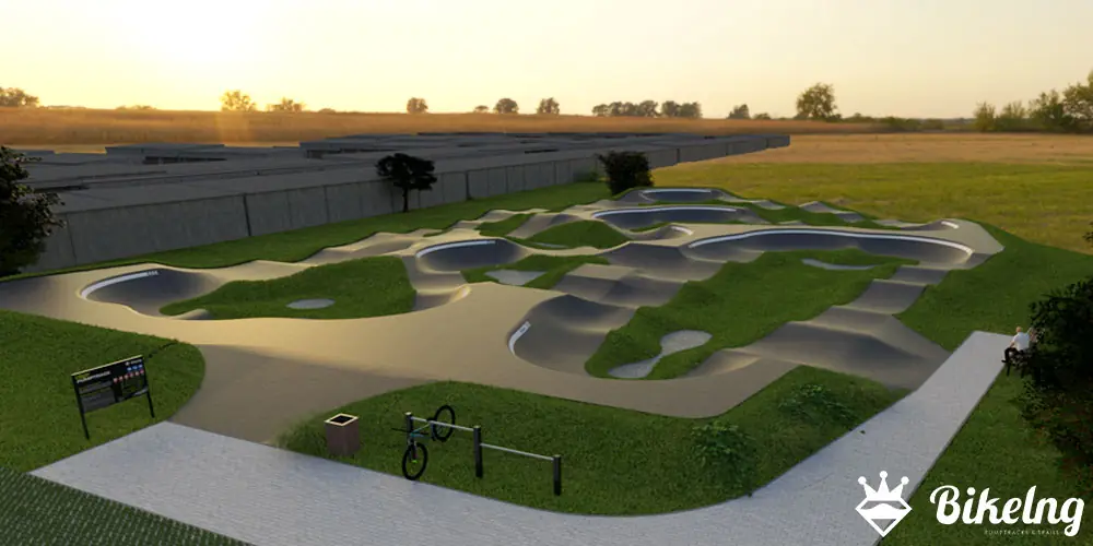 3D vizualizácia asfaltového pumptracku
