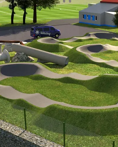 3D vizualizácia pumptracku od BikeING